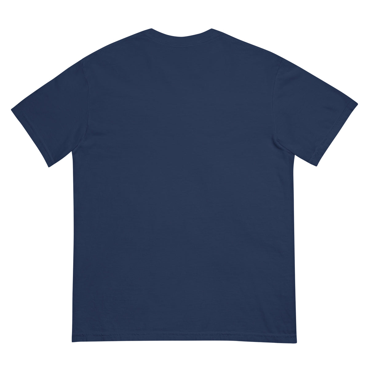Back of the Sixty Years of Good Stories 60th birthday tee, plain True Navy Heavyweight Premium Tee