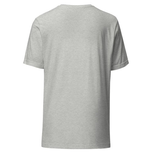 Heather grey 18th birthday tee, plain back view