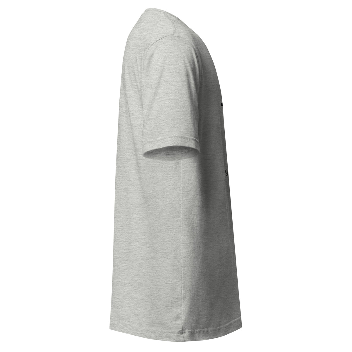 Heather grey 18th birthday tee, right side view