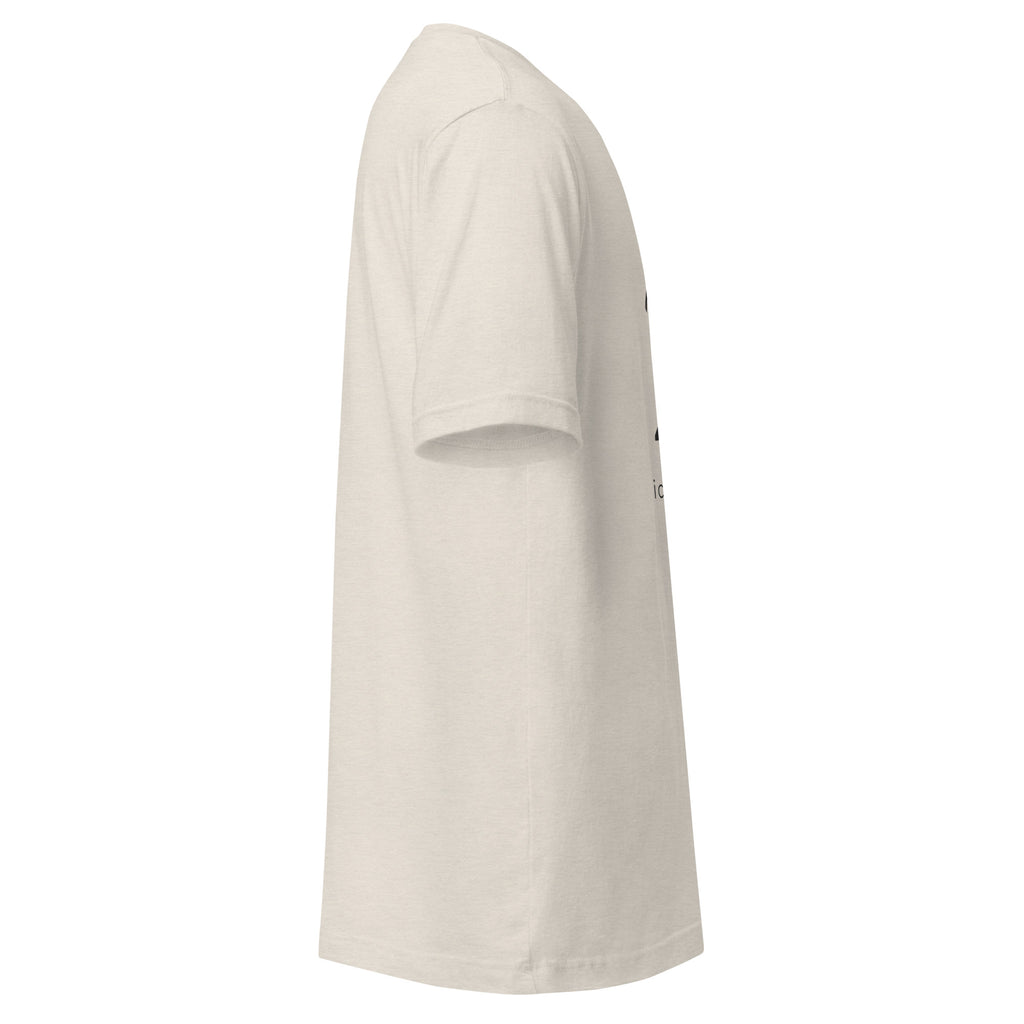 Heather Dust t shirt with a large thin charcoal 21, a single candle and the words officially twenty one underneath